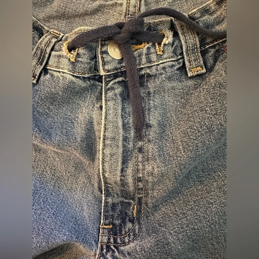 Vintage Action West Cargo Denim Blue Jeans